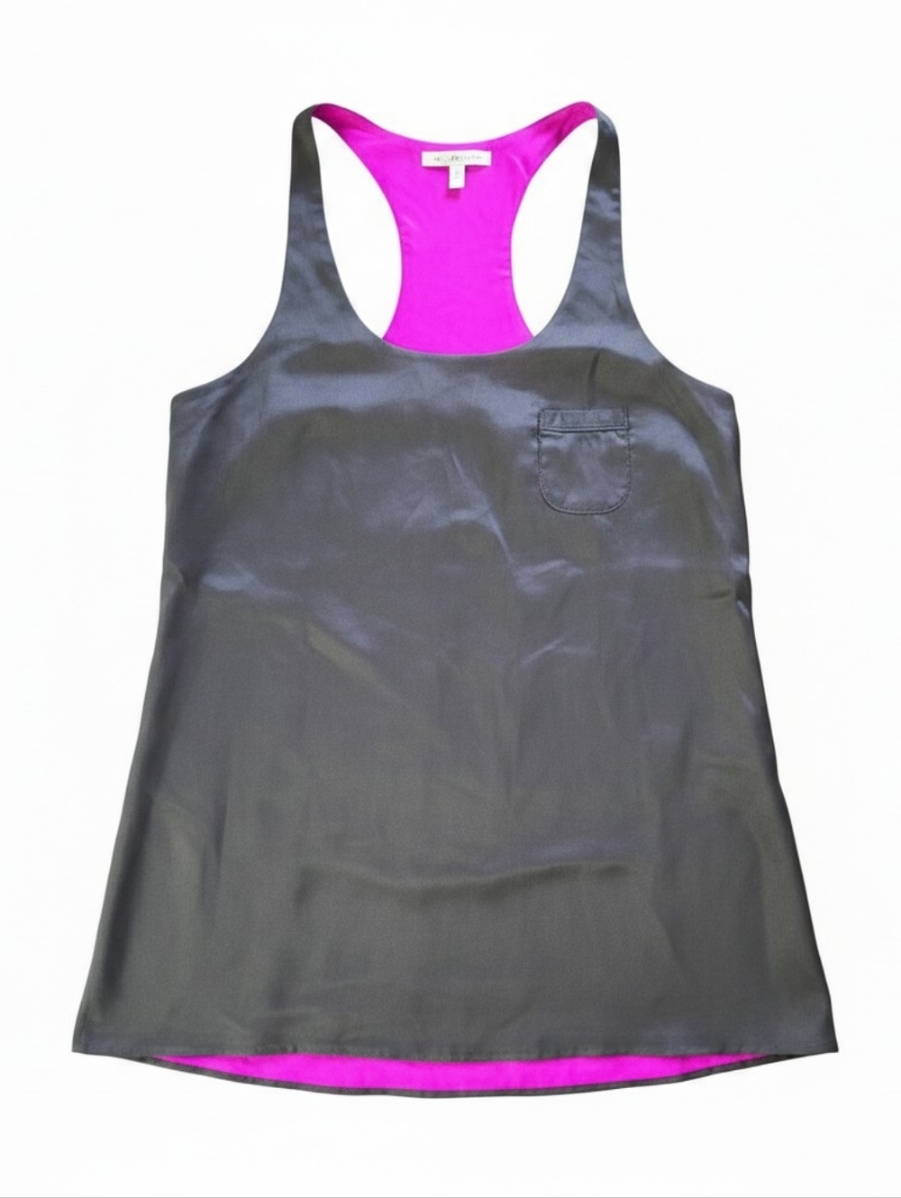 Derek Heart Black Silk racerback Cami Tank